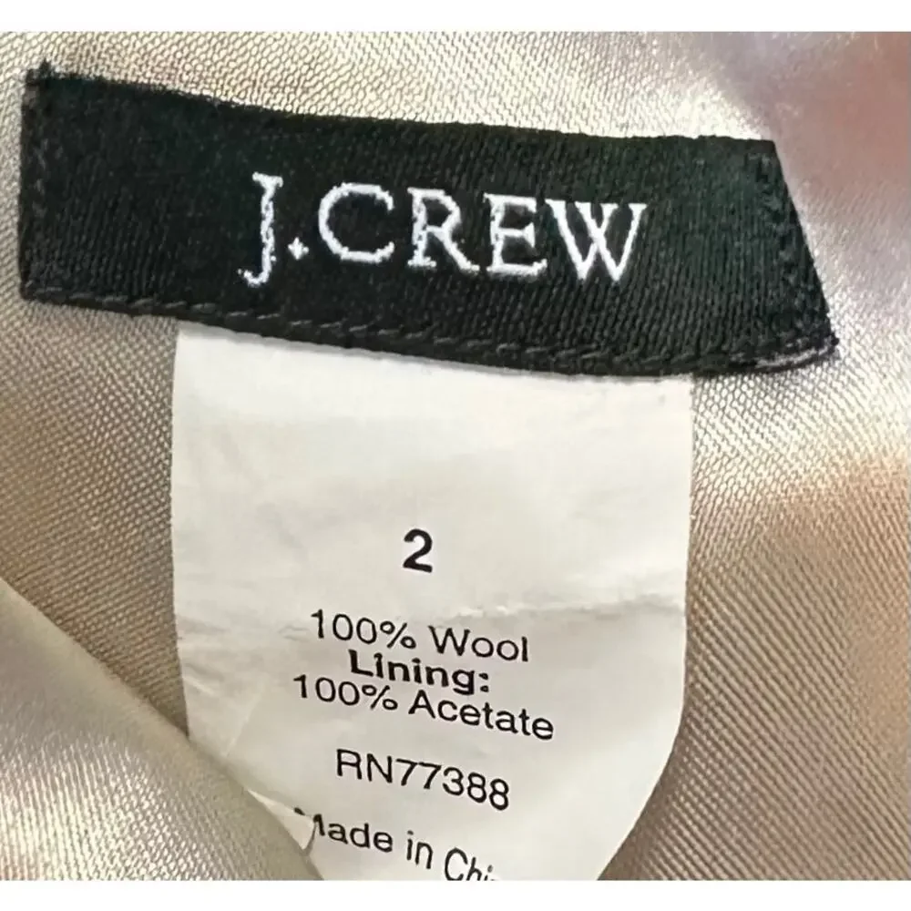 J. Crew Vintage Robert Noble Scottish Wool Herringbone Blazer Pink 70309 Size 2
